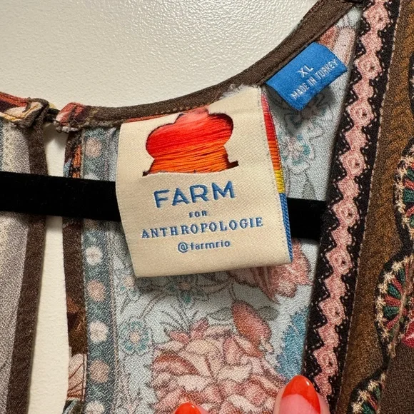 ⭐️Fall In Love with this FARM Rio Floral Bishop Sleeve MIDI Dress 🍁🍂 - Picture 10 of 13